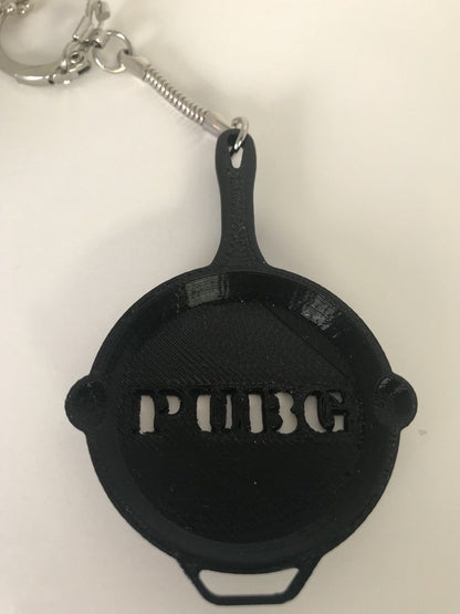 3D Printed PUBG Playerunknown's Battlegrounds Pan Keychain | Gaming Gift