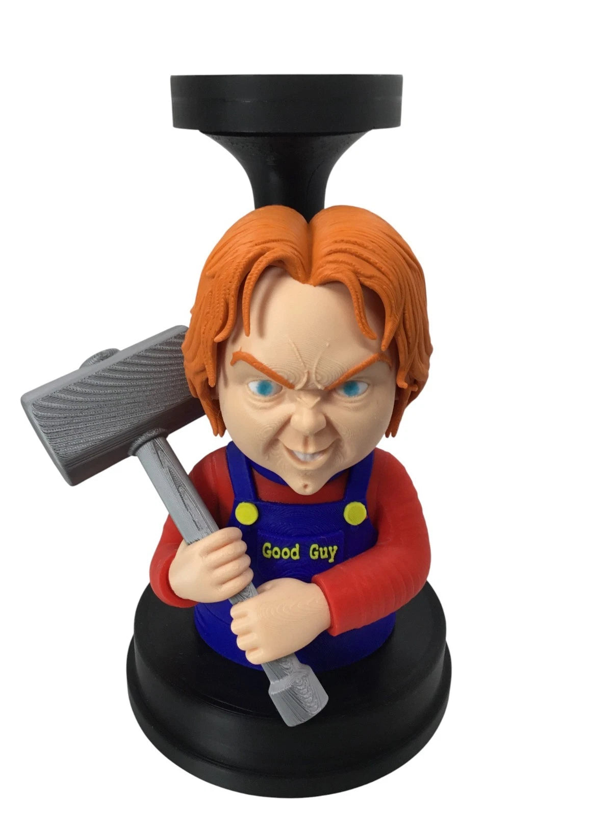 Chucky Child’s Play Candle, Pot, Storage Holder Horror Decor Display Stand 9.25"