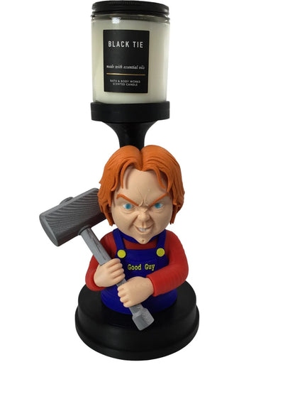 Chucky Child’s Play Candle, Pot, Storage Holder Horror Decor Display Stand 9.25"