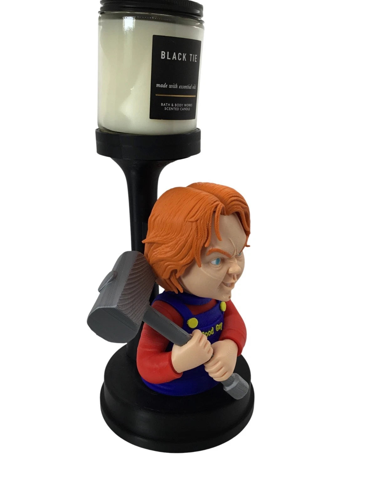 Chucky Child’s Play Candle, Pot, Storage Holder Horror Decor Display Stand 9.25"