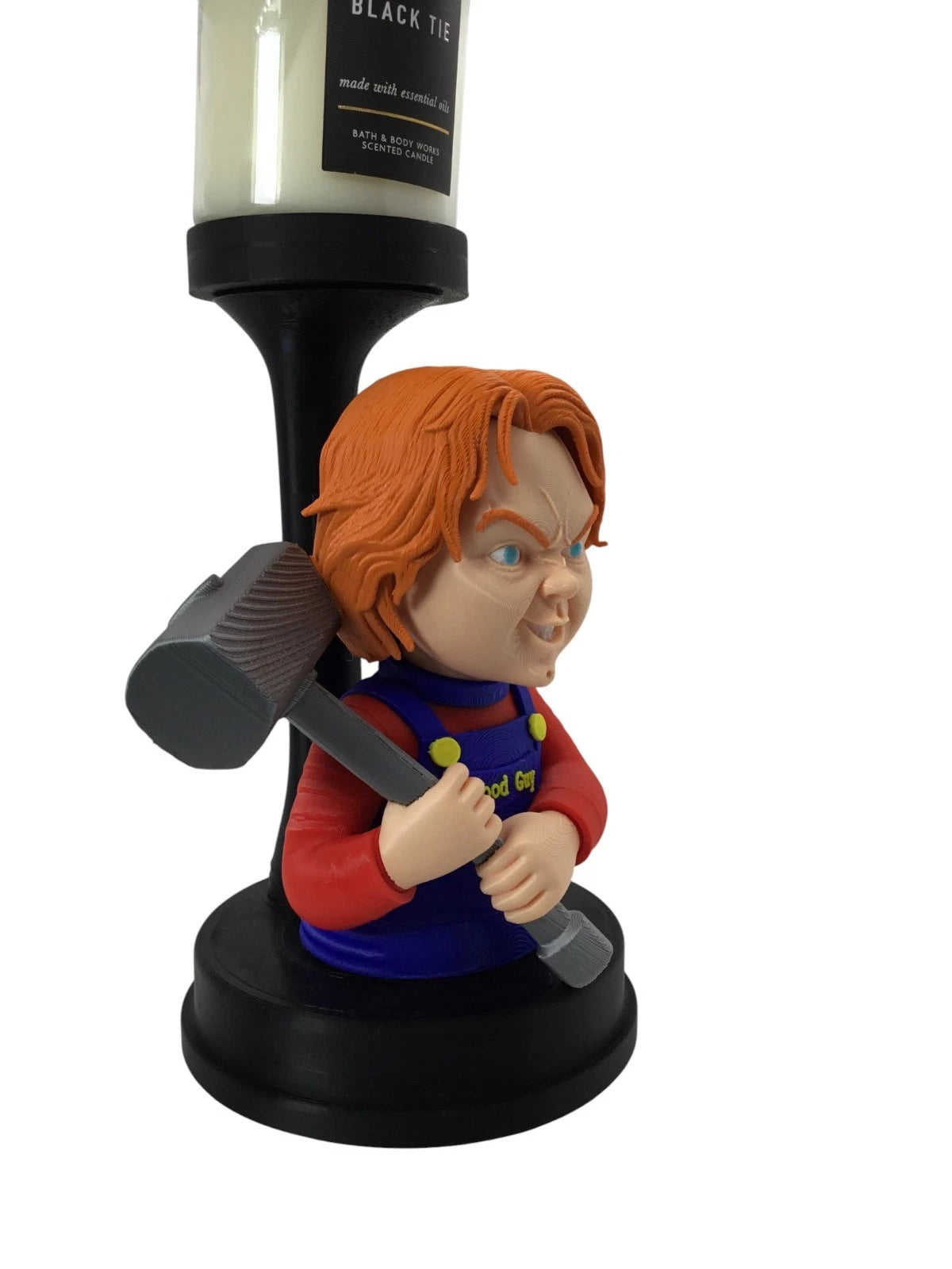 Chucky Child’s Play Candle, Pot, Storage Holder Horror Decor Display Stand 9.25"