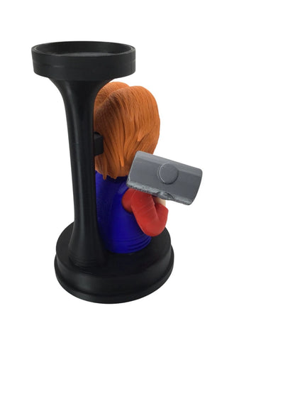 Chucky Child’s Play Candle, Pot, Storage Holder Horror Decor Display Stand 9.25"