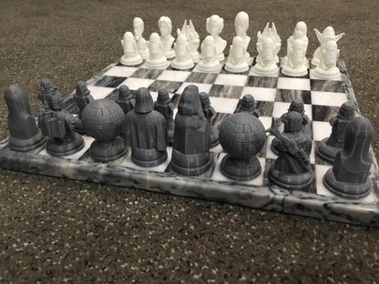 Star Wars (FAN ART) Chess Set Luke, Han, Darth Wader, Obi-Wan, Leia More!