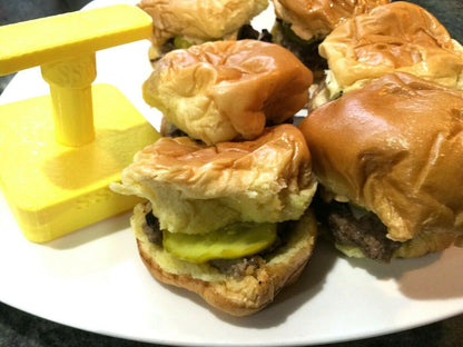 Make the Perfect Slider - White Castle Style Burger Press With Removable Handle