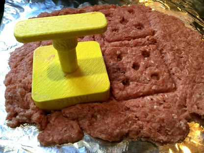 Make the Perfect Slider - White Castle Style Burger Press With Removable Handle
