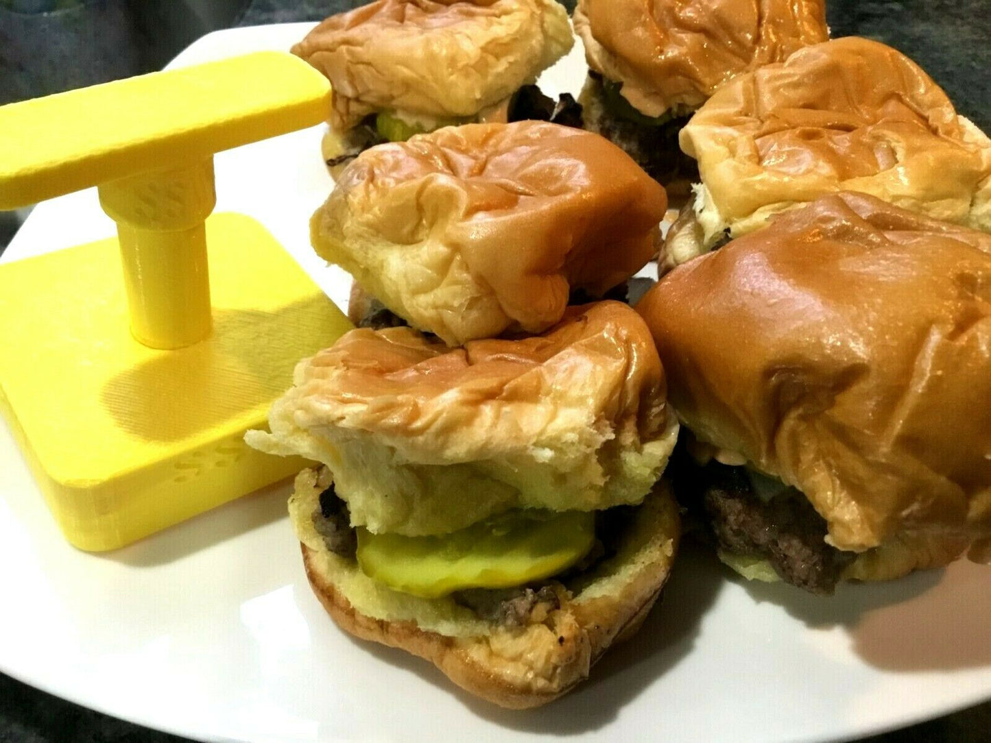 Make the Perfect Slider - White Castle Style Burger Press With Removable Handle