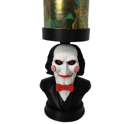 Billy Saw Candle Holder Stand Horror Bust Display for Candles, Pots, Storage etc